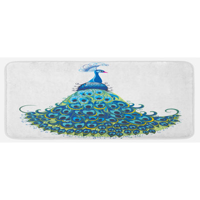 Tapis de cuisine peacock