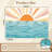 Peel and Stick Wallpaper 96" W x 69" H Modern Self Adhesive Wall Mural for Bedroom Sunset Calm Waves Retro Colorful Rays-202368941
