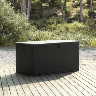 Damaso 2-in-1 Functionality Waterproof Outdoor Deck Box with Gas Rod Design