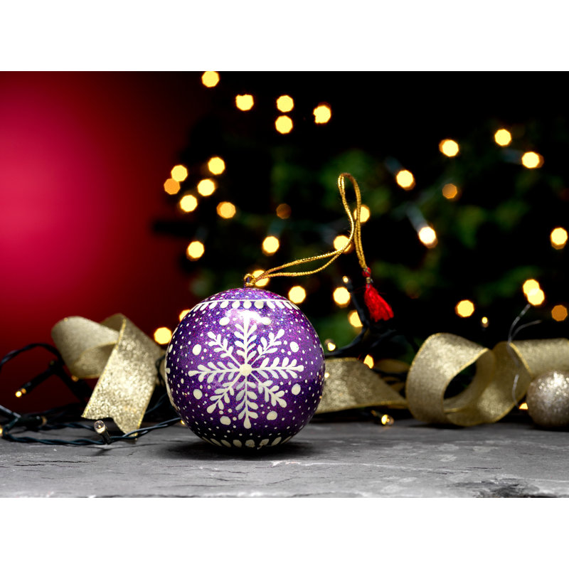 Frozen Tourquoise Bauble, Purple