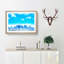 Tokyo Japan Skyline in Abstract - Picture Frame Graphic Art Print-55766329-55766330