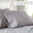 Southshore Fine Linens Botanical Leaves Sheet Set in Grey, 100 GSM Double-Brushed Microfiber Botanical Print with 14-Inch Deep Pocket, 1 Flat Sheet, 1 Fitted Sheet and 2 King Pillowcases, King-147910660-147910682