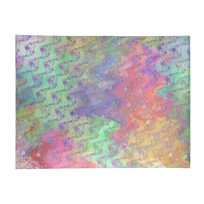 Tapis gris pâle/mauve/rose de planètes et étoiles