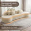 Canapé modulaire moderne désossé avec revêtement en velours côtelé et mousse haute densité-472048803