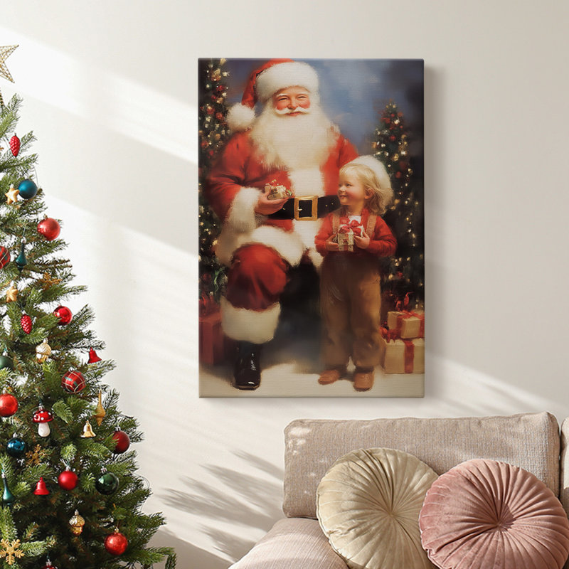 Art des Fêtes de Noël - Toile tendue avec châssis - Série 2-XCV III, H 60 po x l 40 po