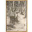 «Deer and Resting Dog in Woodland Scene», reproduction d'art sur toile encadrée dans la chambre principale-853335751-853335750