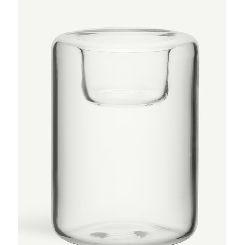 Happy Votive Candle Holder, Clear