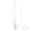 Luminaire suspendu en forme de flûte en verre 3 lumières Krystal-121096921