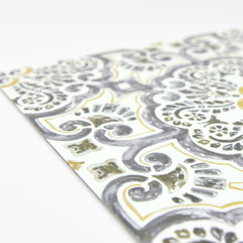 1.5mm Thick 12'' W x 12'' L, Beige/Grey