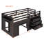 Lit mezzanine simple avec armoire et tablette-130130816