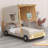 Car Bed With Pillow, Ceiling Cloth And LED-1501991724