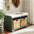 Briananthony Upholstered Cubby Storage Bench-1456511673