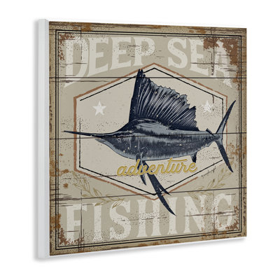 «Deep Sea Fishing Adventure», plaque murale par Jennifer Pugh