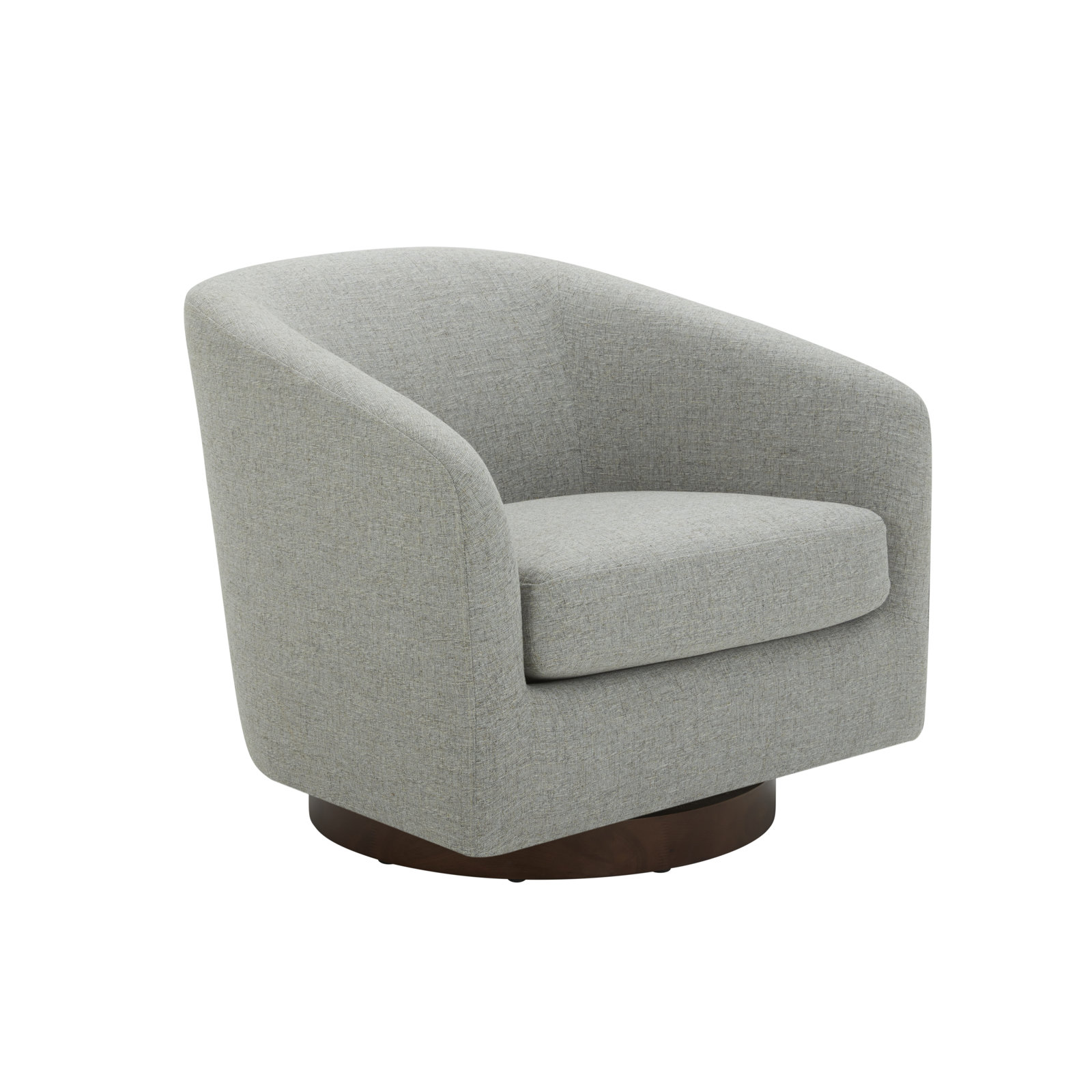 Bennett Upholstered Swivel Barrel Chair (Set of 2), Fredrickson Marble Basketweave