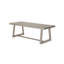 Table de salle à manger rectangulaire classique (94 po / 2380 mm), brosse métallique pacane-97774286