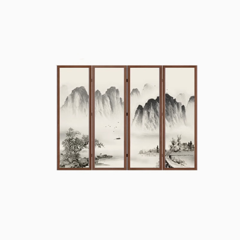 Écran de montagne simple et moderne, 70.86" H x 94.48" W x 1.18" D