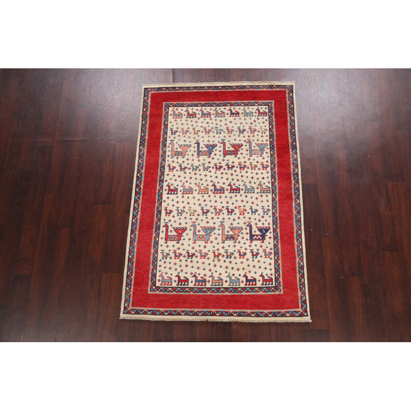 Tapis 100% super Kazak 100% teinture végétale