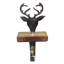 S/2 4.5X6.5" Metal Reindeer Head Stocking Holder