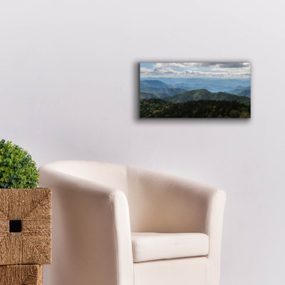  'Blue Ridge Mountain Tops' by Lori Deiter Canvas Wall Art, 24" x 12"