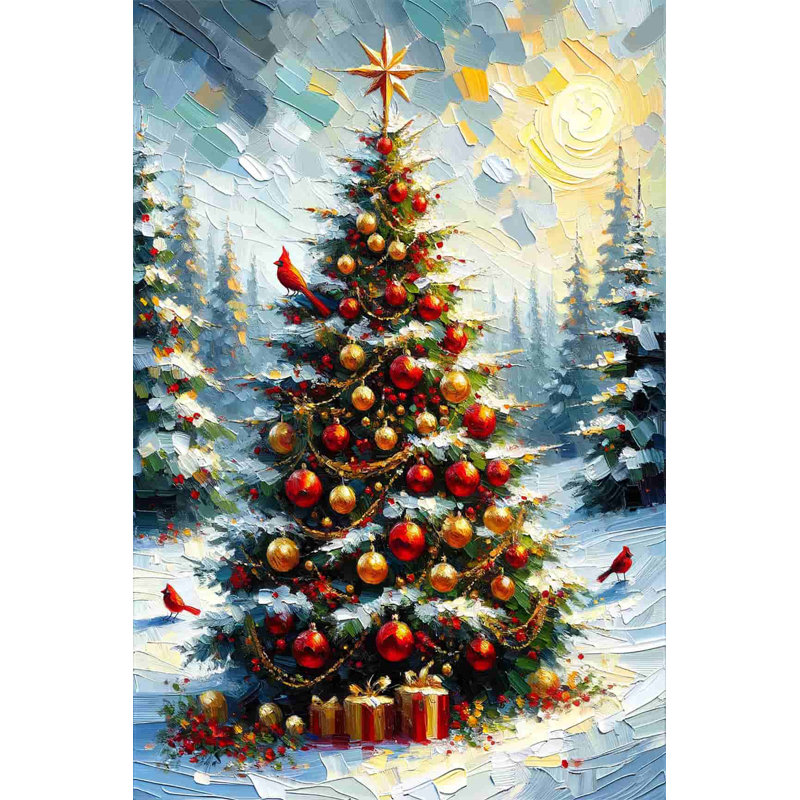 Yuletide Glow - impression sur toile tendue, H 24 po x l 16 po x P 1,5 po