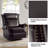 Hayliee Waxed Leather Swivel Glider and Rocker Recliner-397259483