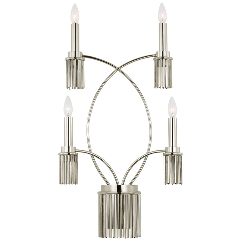 Sutton 4-Light Sconce, Polished Nickel