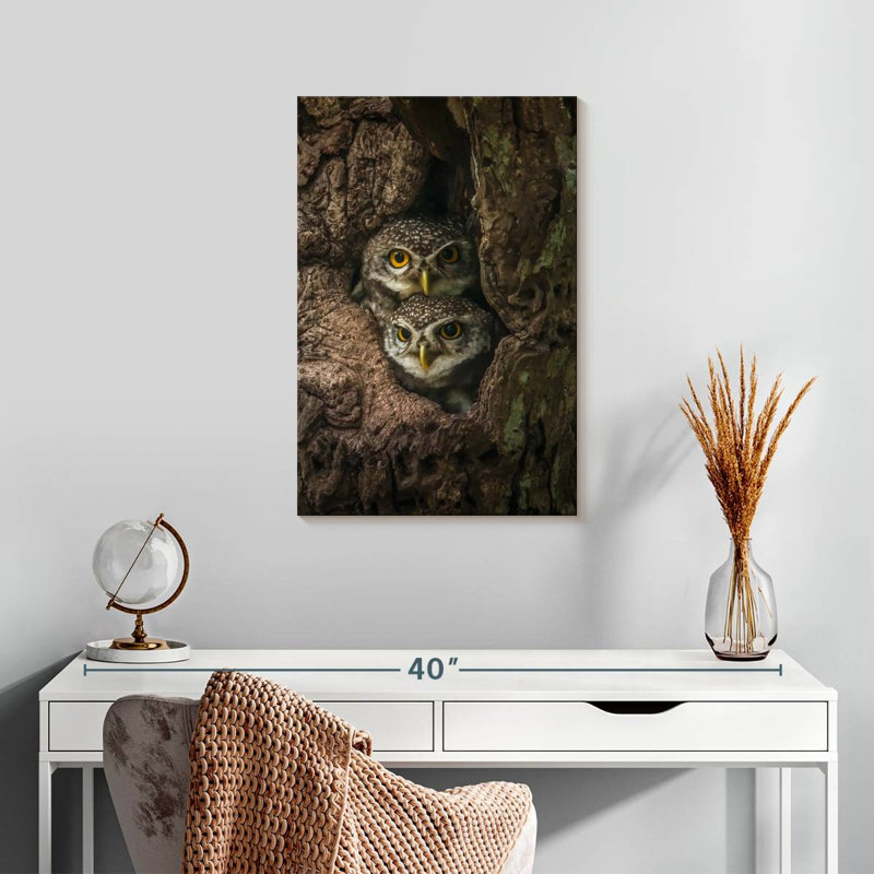 Brampt Owl Twins, 24" H x 16" W
