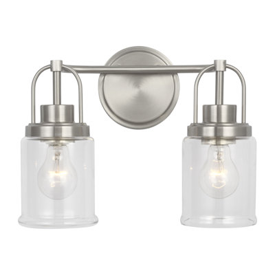Anders Bathroom Bedroom Wall Fixture With Clear Shade