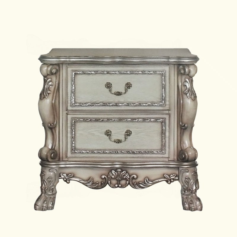 Posidon 32'' W Nightstand, Vintage Bone