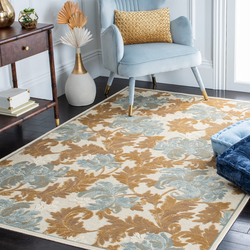 Gordon Performance Floral Rug, Rectangle 8' x 11'2"