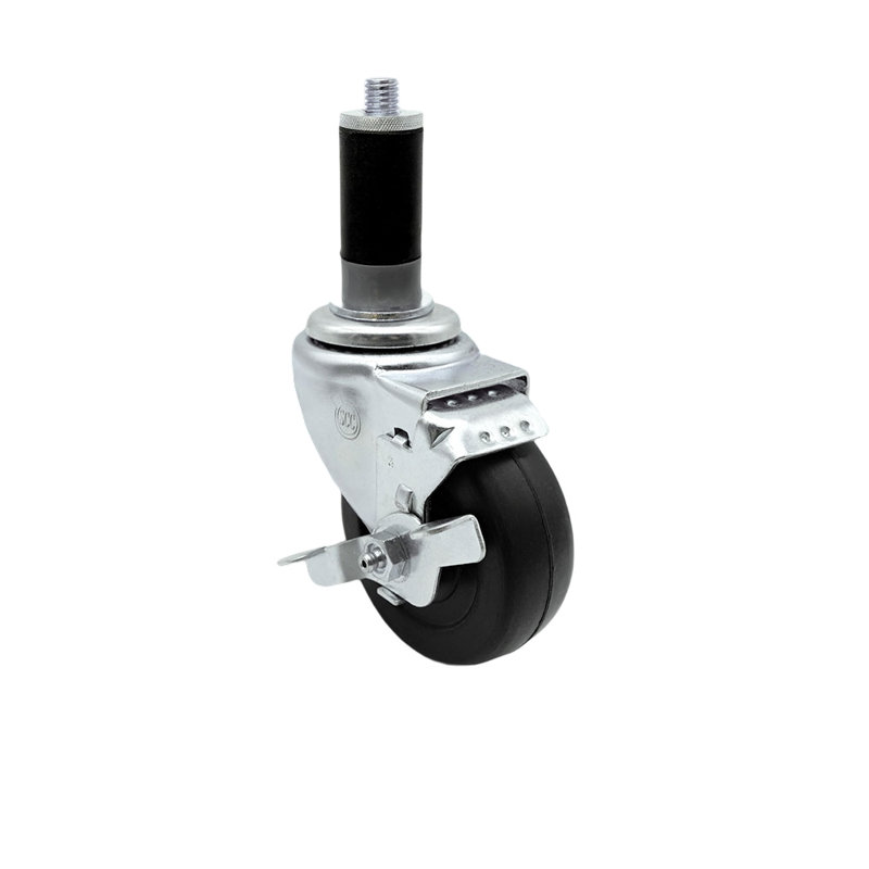 Rubber Expanding Caster with Brake