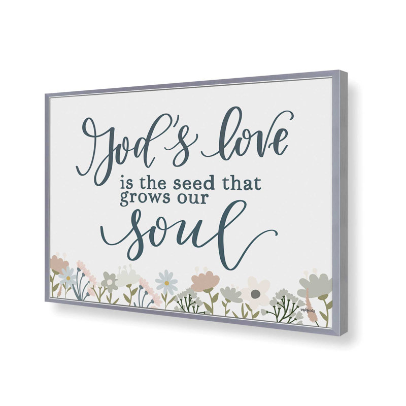 Reproduction d'art «God Love» par Imparfect Dust, L 16 po x H 12 po, Argent, Impression encadrée