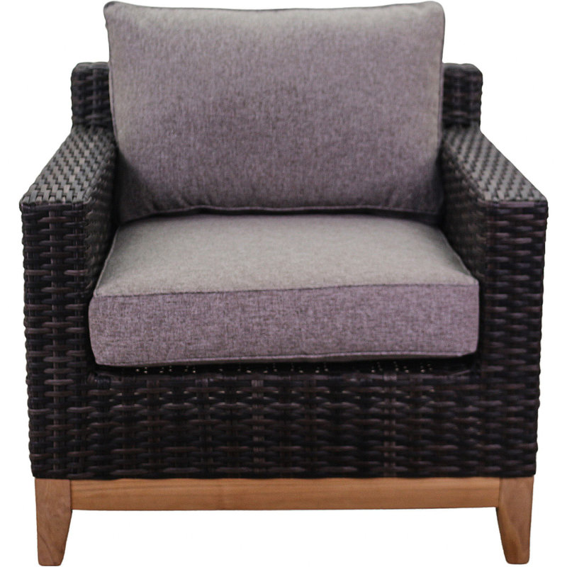 Terdell Wicker Outdoor Lounge Chair