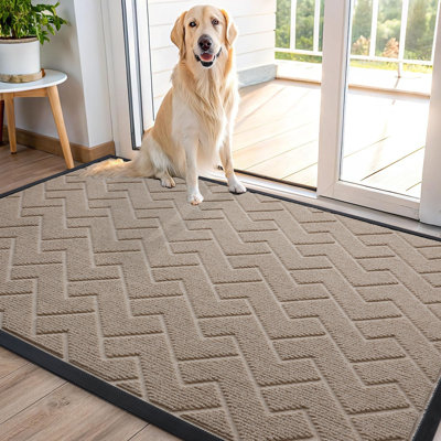 Tapis géométrique d'extérieur Welcome