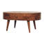 Table basse en bois massif miel et caramel