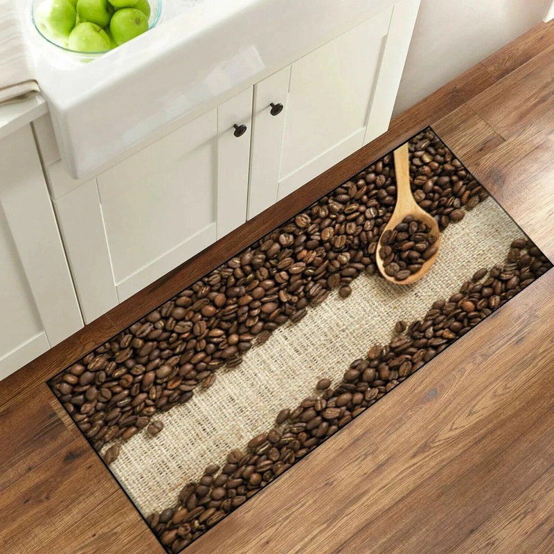 3D Fruit Kitchen Mat – Washable Non-Slip Runner Rug – Door Mat with Rubber Backing – Polypropylene, 50cm W x 150cm L