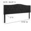 Ciriaca Arched Button Tufted Upholstered Headboard-619430007-619429961