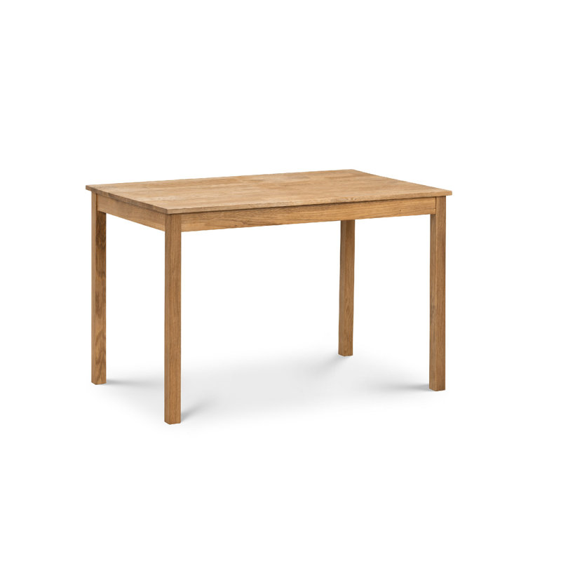 Carmel Oak Rectangular Solid Wood Top with Solid Wood Base Dining Table, Oak