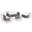 Vidaxl Garden Sofa Set Black, Cream