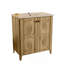 Armoire de salle de bain autoportante de 30 pouces de style américain avec lavabo en céramique - Installation brevetée en 1 minute, peu encombrante et facile à assembler-203803645