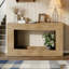 Console de 63 po de long, table d'entrée en bois-1453888269
