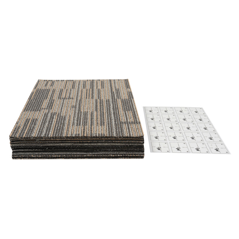 20'' W Multi Level Loop Carpet Tile