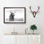 Highland Cow in Abstract - Picture Frame Painting Print on MDF-55763260-55763262