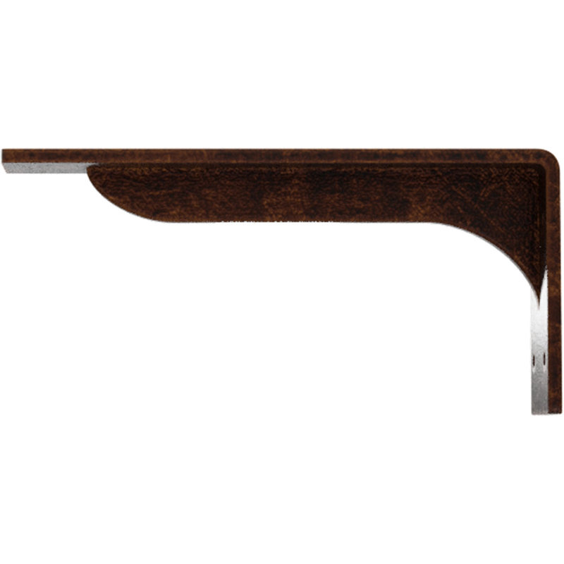 2"W x 10"D x 4 3/4"H Embrey Steel Bracket, Antiqued Copper, 4.75" H x 2" W x 10" D, Antiqued Copper
