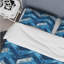 Blue Chevron Print I - Modern Duvet Cover Set-109155097