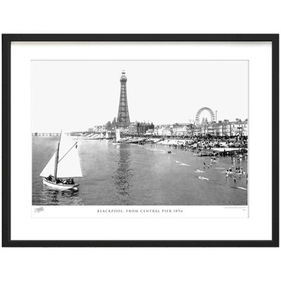 Blackpool, From Central Pier 1896 - Single Picture Frame Print