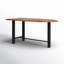 Saree Counter Height 73'' Solid Wood and Iron Dining Table