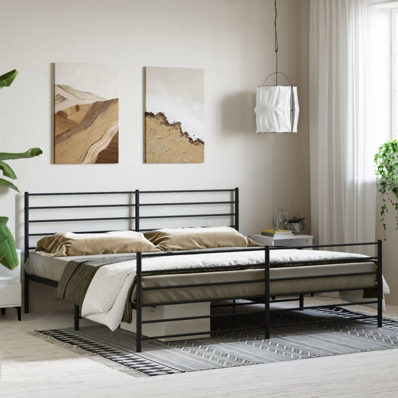 Athey Bed, RV King (193 x 203 cm), Black