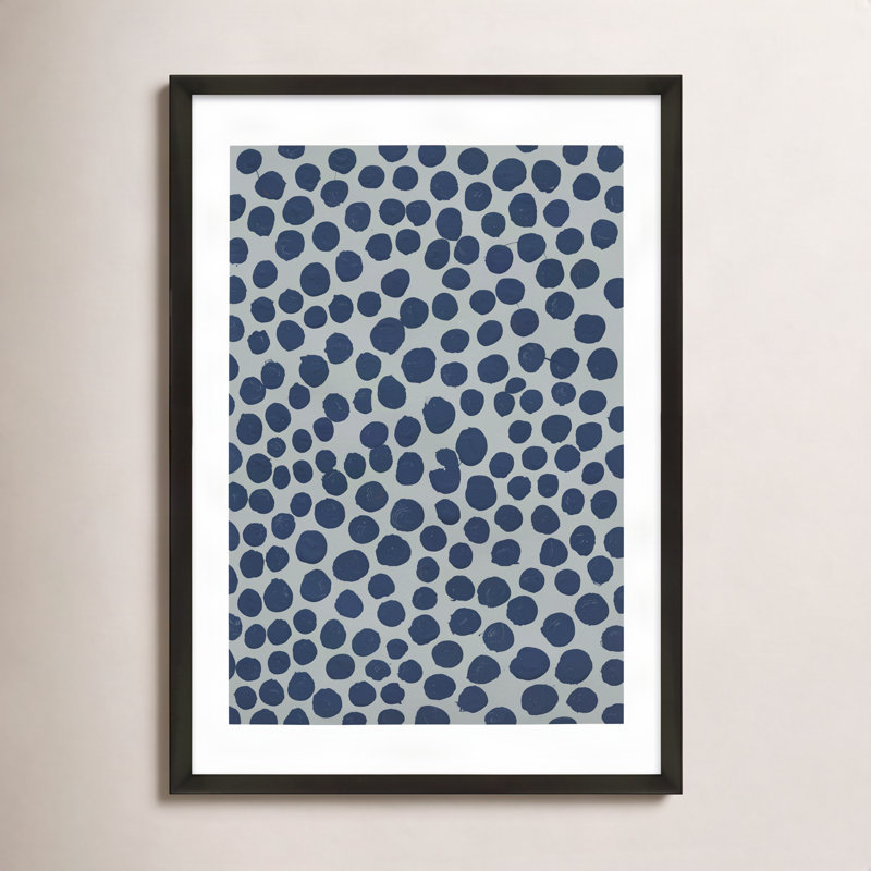 Navi Blackberry on Gray par Michela Sorrentino - Peinture, Noir, H 30 po x l 21 po x P 1,25 po