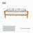 Oketa Acacia Wood Patio Sofa With Cushions